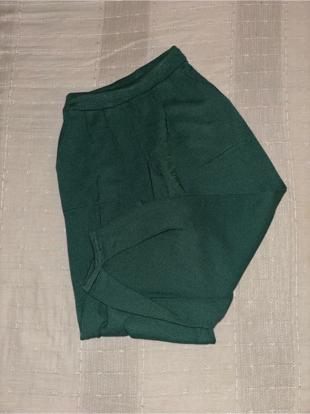 Free People Deep Green Knit Trousers